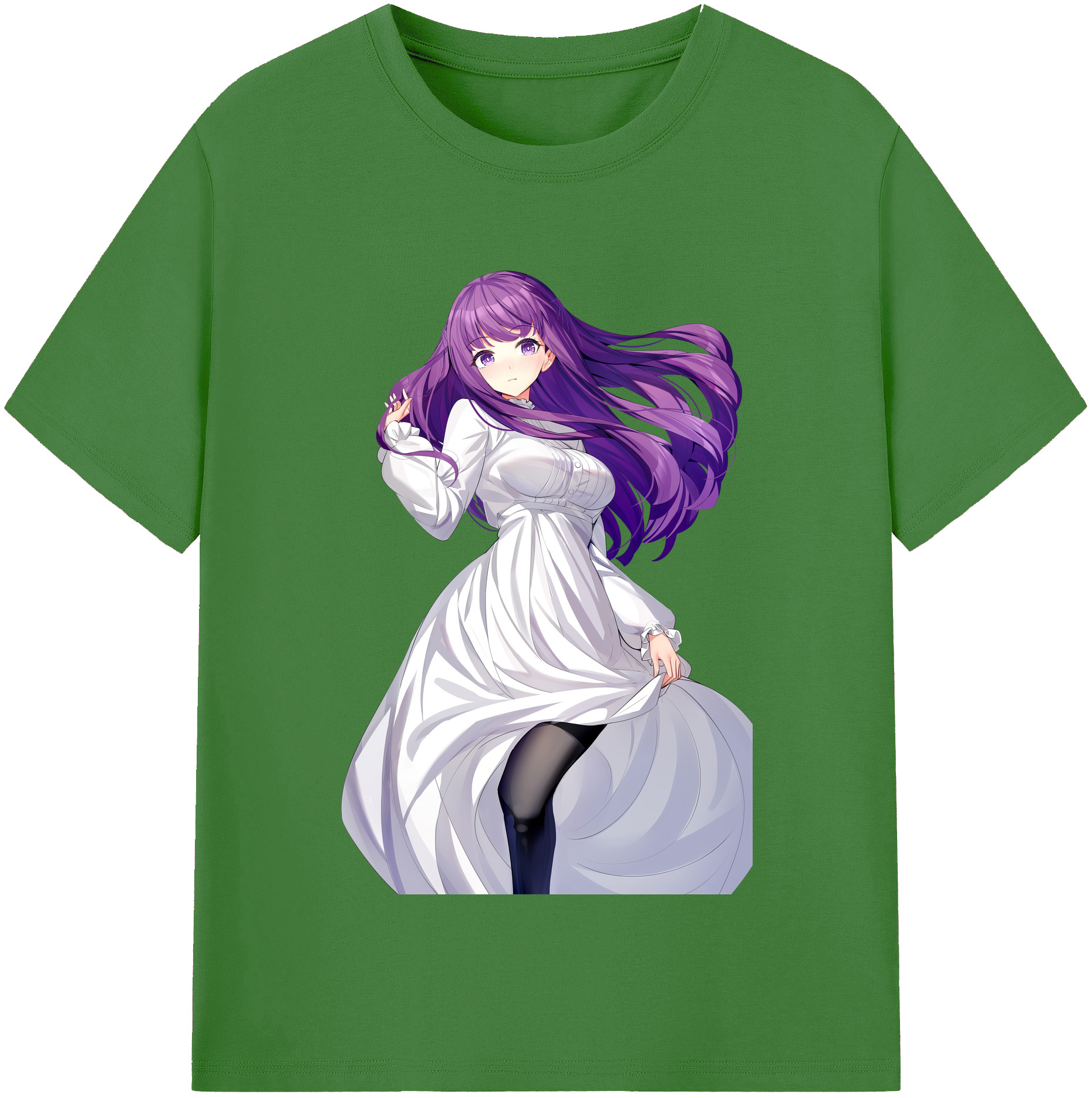 （画像用） 葬送のフリーレン Frieren レディースカジュアルプリントTシャツ（綿100％）